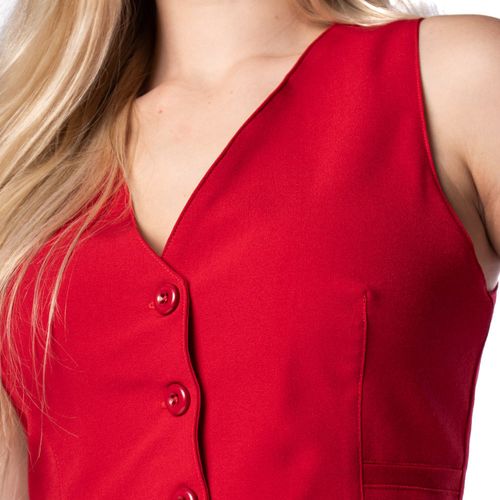 Colete Feminino Biamar Alfaiataria Vermelho