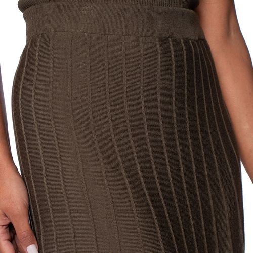 Saia Midi Feminina Biamar Evasê Verde Escuro