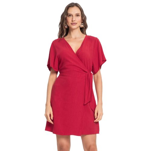 Vestido Feminino Rovitex Endless Em Linho Vermelho