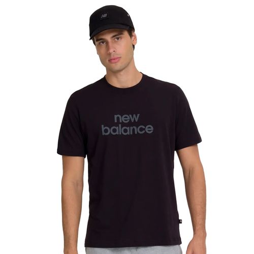 Camiseta Masculina New Balance Graphic Brand Preto