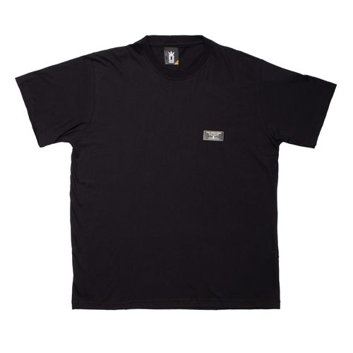 Camiseta Masculina Over Surf Plus Size Básica Preta