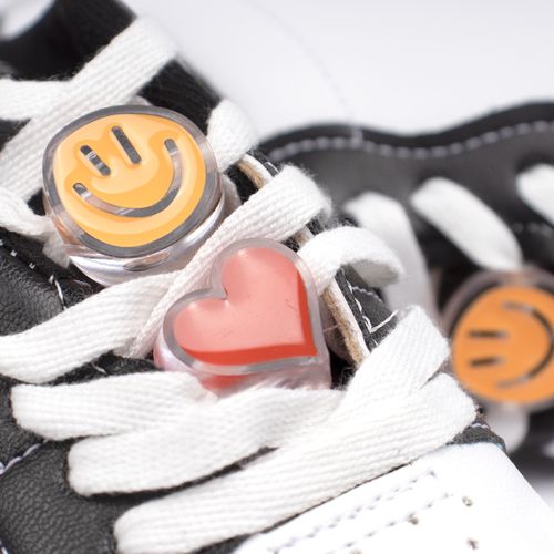Tênis Infantil Molekinha com Charms Preto/branco