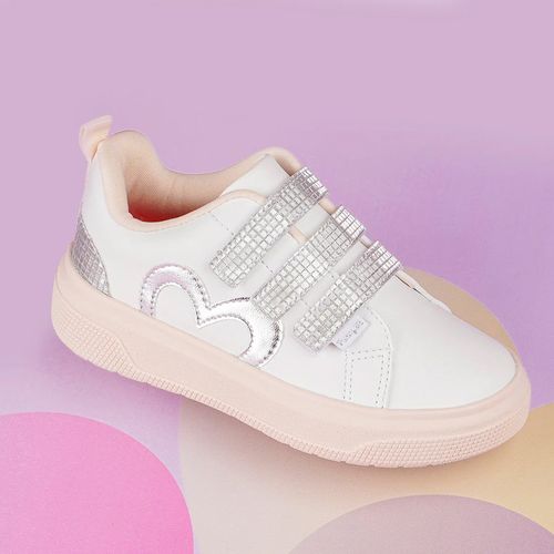 Tênis Infantil Pampili XP24 Detalhe Metalizado Branco