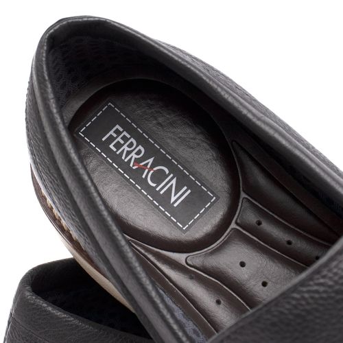 Sapato Masculino Ferracini Slip On Kingston Preto