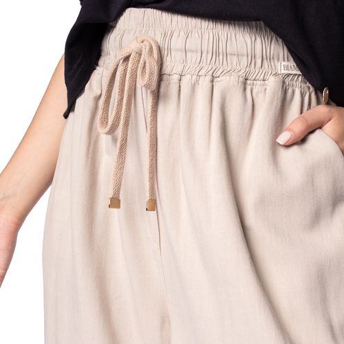 Calça Pantalona Feminina Biamar Bege Claro