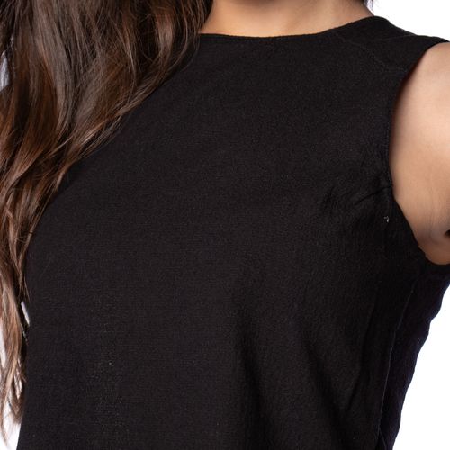 Regata Cropped Feminina Biamar Viscose Preto