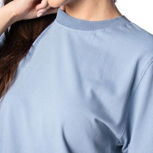 Camiseta Feminina Biamar em Algodão Azul Claro