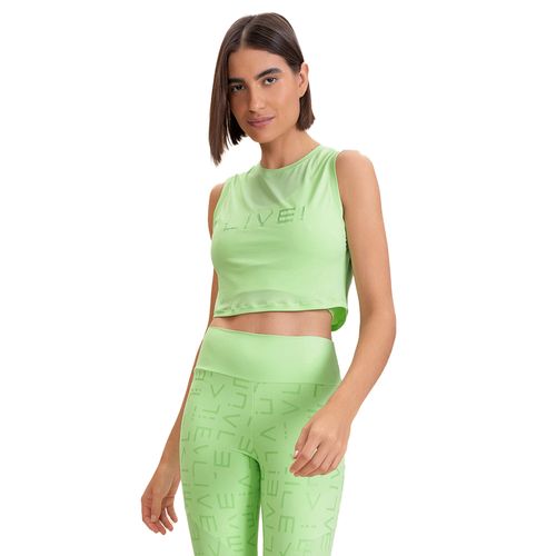 Regata Cropped Feminina Live Comfort Surf Verde