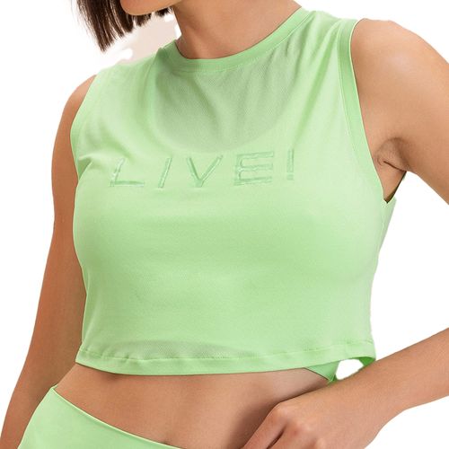 Regata Cropped Feminina Live Comfort Surf Verde