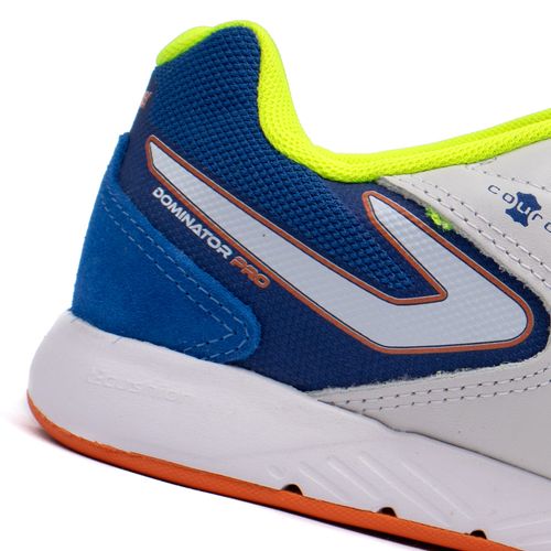 Chuteira Futsal Topper Dominator Pro V Cinza/ azul