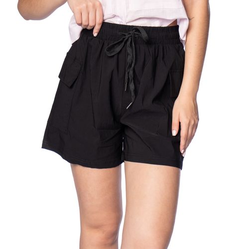 Short Feminino Facinelli Com Bolsos Cargo Preto