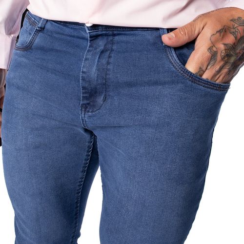 Calça Jeans Masculina Pitt Skinny Azul