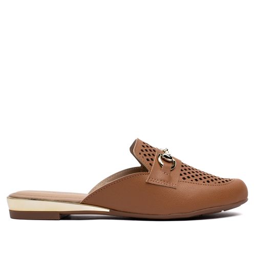 Mule Feminino Modare com Detalhe Vazado Caramelo