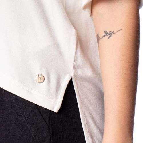 Blusa Feminina Biamar Tricot Pied de Poule Preto/branco