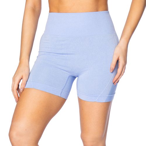 Short Feminino Sea Surf Mesclado Empina Bumbum Azul Claro