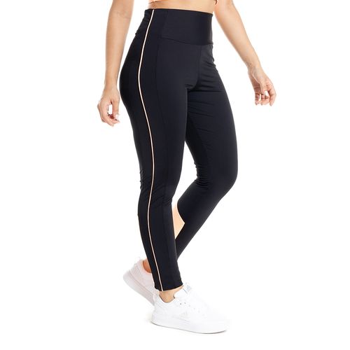 Legging Feminina Estilo do Corpo Powerfit Preto/laranja