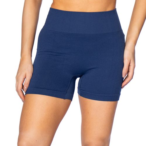Short Feminino Sea Surf Sem Costura Empina Bumbum Marinho