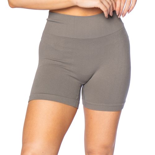 Short Feminino Sea Surf Sem Costura Empina Bumbum Cinza