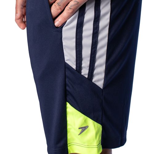 Bermuda Masculina Poker Seaside Dry Active Marinho/Amarelo