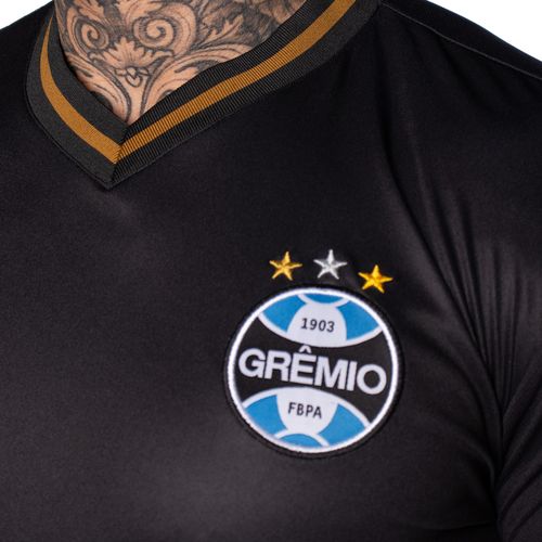 Camisa Masculina Betel Grêmio Degradê Preta