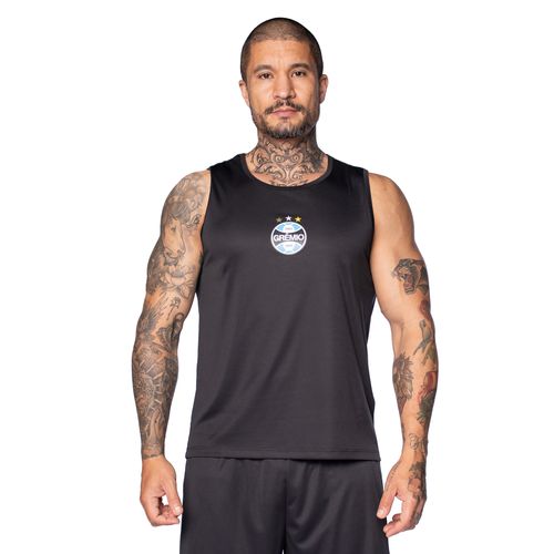 Regata Masculina Betel Grêmio Basic Preta
