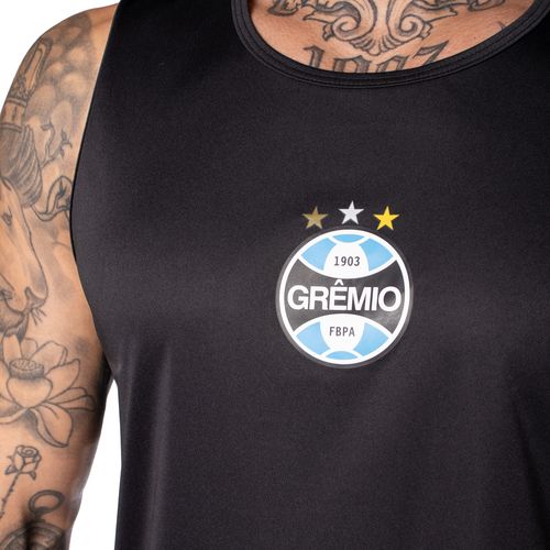 Regata Masculina Betel Grêmio Basic Preta