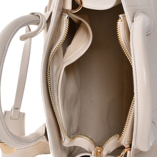 Bolsa Feminina Via Marte Tote Média Creme