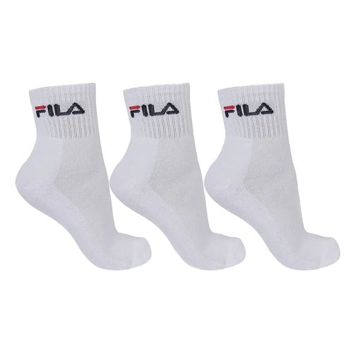 Kit c/ 3 Meias Unissex Fila Tripack Cano Médio Branco