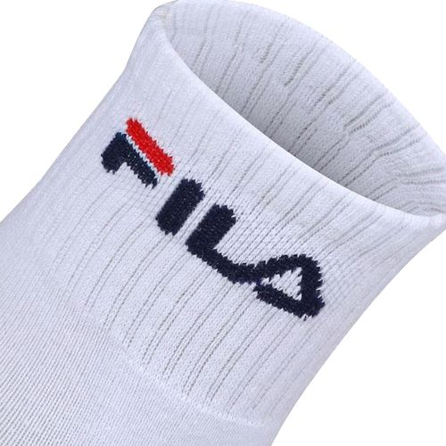 Kit c/ 3 Meias Unissex Fila Tripack Cano Médio Branco