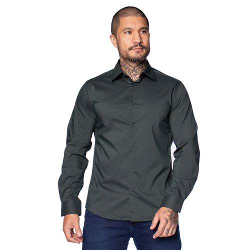 Camisa Masculina Sea Surf Manga Longa Verde Escuro