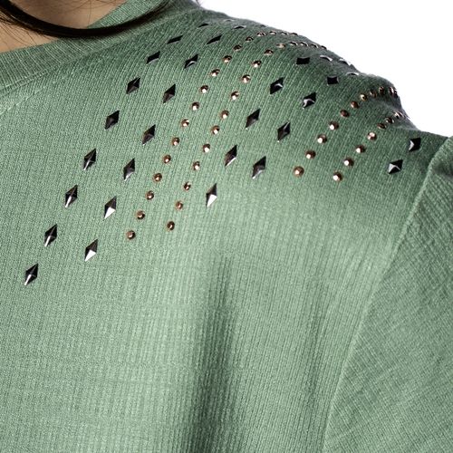Blusa Feminina Averzzy com Detalhe no Ombro Verde