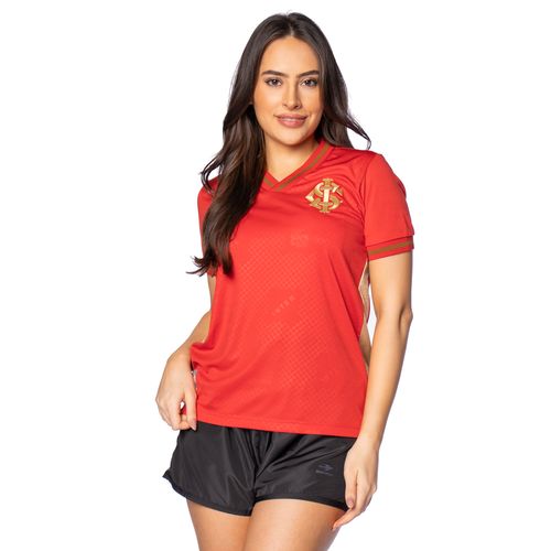 Camiseta Feminina Betel Internacional Gold Vermelho