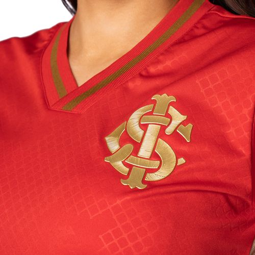 Camiseta Feminina Betel Internacional Gold Vermelho