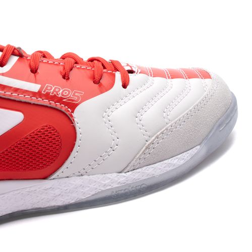 Chuteira Futsal Umbro Pro 5 Bump England Vermelho/branco