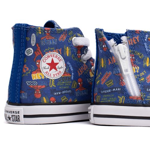 Tênis Infantil Converse All Star Side Zip Spider-Man Azul