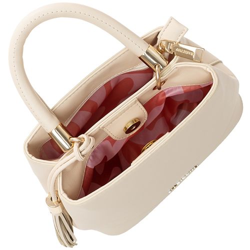 Bolsa Feminina Rafitthy Média com Duas Alças Bege Claro