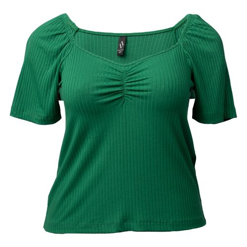 Blusa Feminina Averzzy Plus Size Canelada Ombro a Ombro Verde
