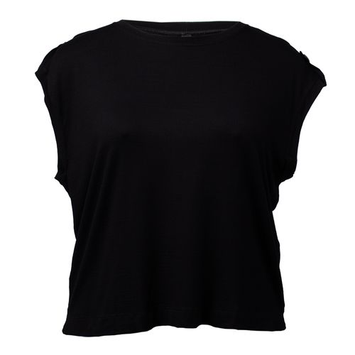Blusa Feminina Averzzy Plus Size Sem Mangas com Botões Preta