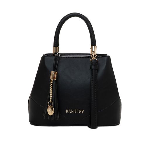 Bolsa Feminina Rafitthy Média com Duas Alças Preto