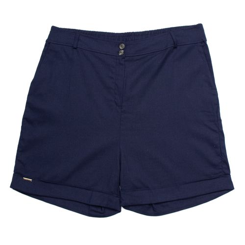 Short Feminino Averzzy Plus Size Linho Marinho