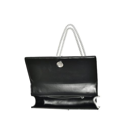 Bolsa Feminina Via Marte Transversal Detalhe de Tachinhas Preto