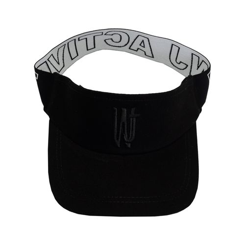 Viseira Unissex WJ Active com Elástico Bordado Preta