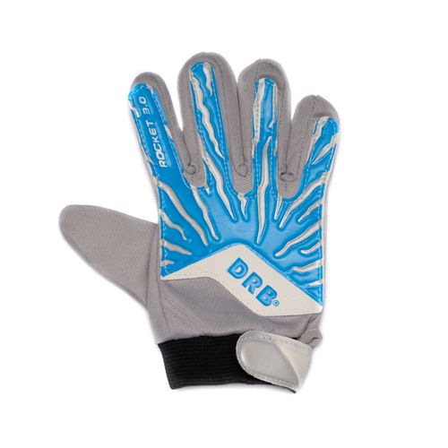 Luva de Goleiro Infantil First Rocket 3.0 Cinza/Azul Claro