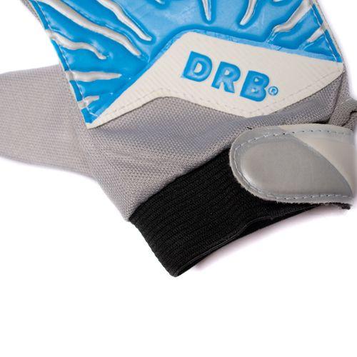 Luva de Goleiro Infantil First Rocket 3.0 Cinza/Azul Claro