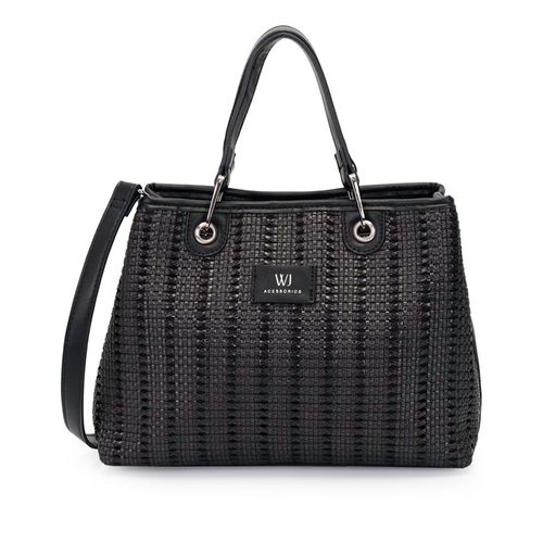 Bolsa Feminina WJ Grande Tressê Preto