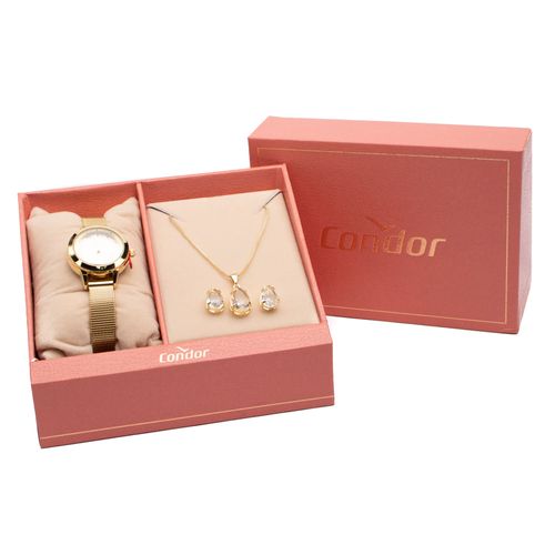 Relógio Feminino Condor Analógico CO2035NHW/K4X com Conjunto