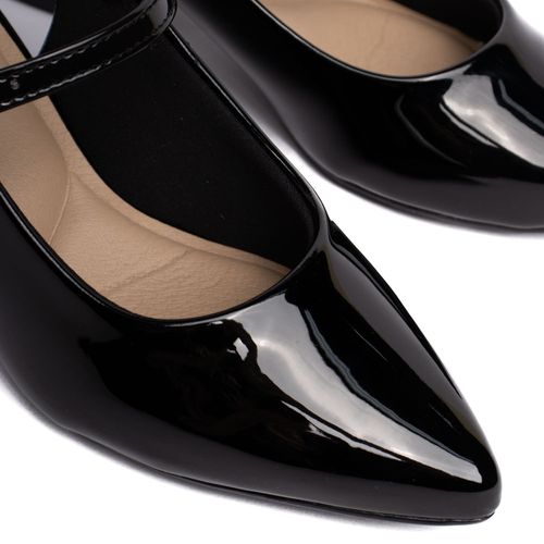 Sapato Feminino Modare Slingback Verniz Preto