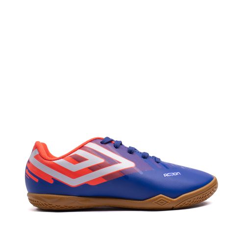 Chuteira Futsal Infantil Umbro Action Jr Azul Royal