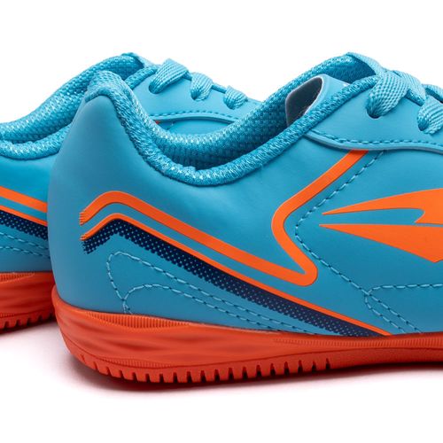 Chuteira Futsal Infantil Dray Foorcy Azul/laranja