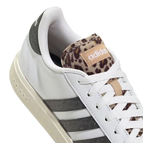 Tênis Feminino Adidas Grand Court Base 2 Animal Print Branco